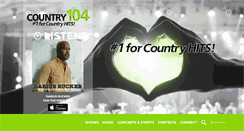 Desktop Screenshot of country104.com