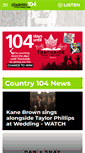 Mobile Screenshot of country104.com