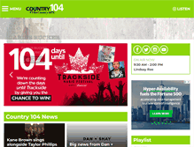 Tablet Screenshot of country104.com